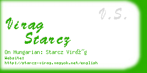 virag starcz business card